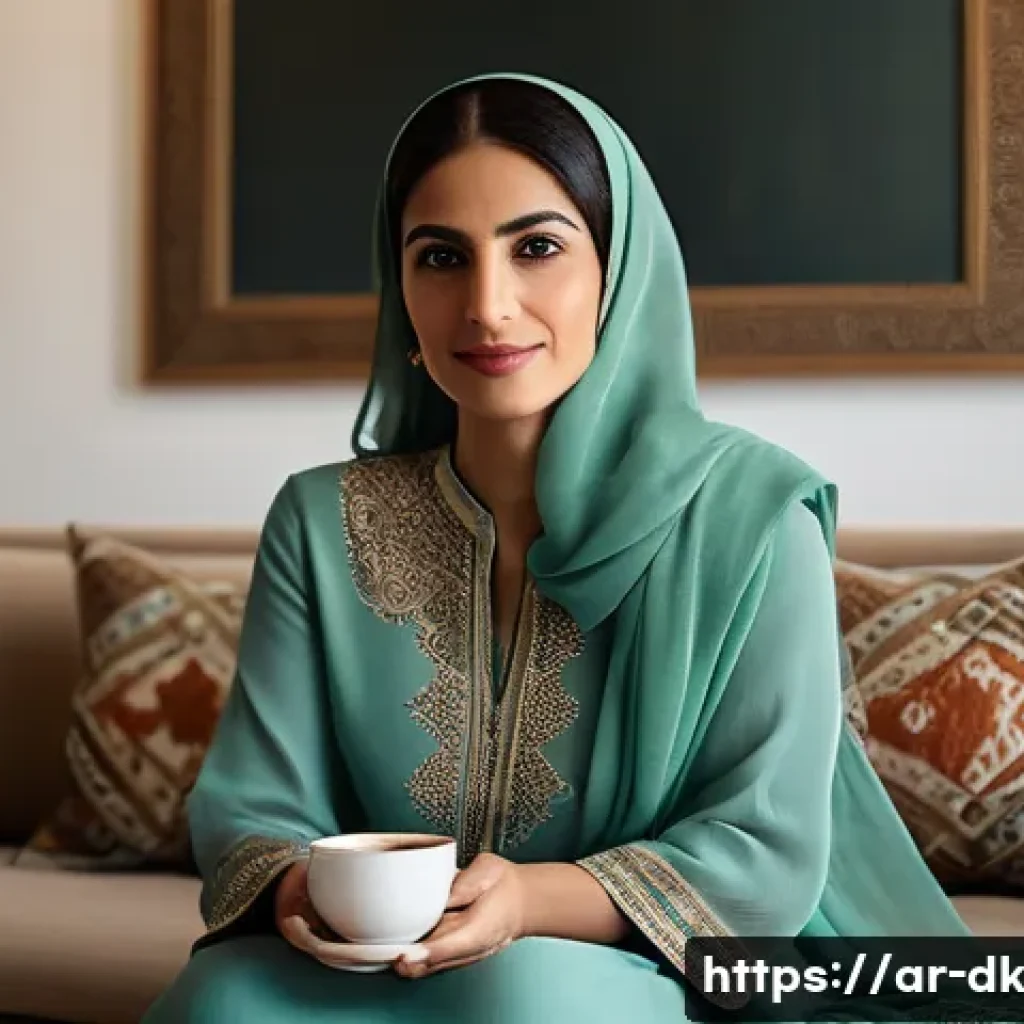 정서 인식 향상을 위한 고급 기술 - A detailed portrait of a Middle Eastern woman in her late 30s, wearing modest contemporary clothing ...